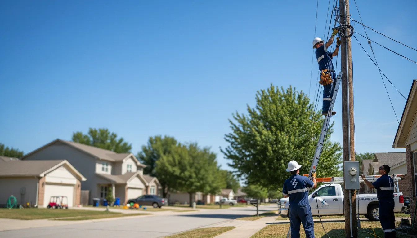 Residential electrician providing installation services in Danville, WA